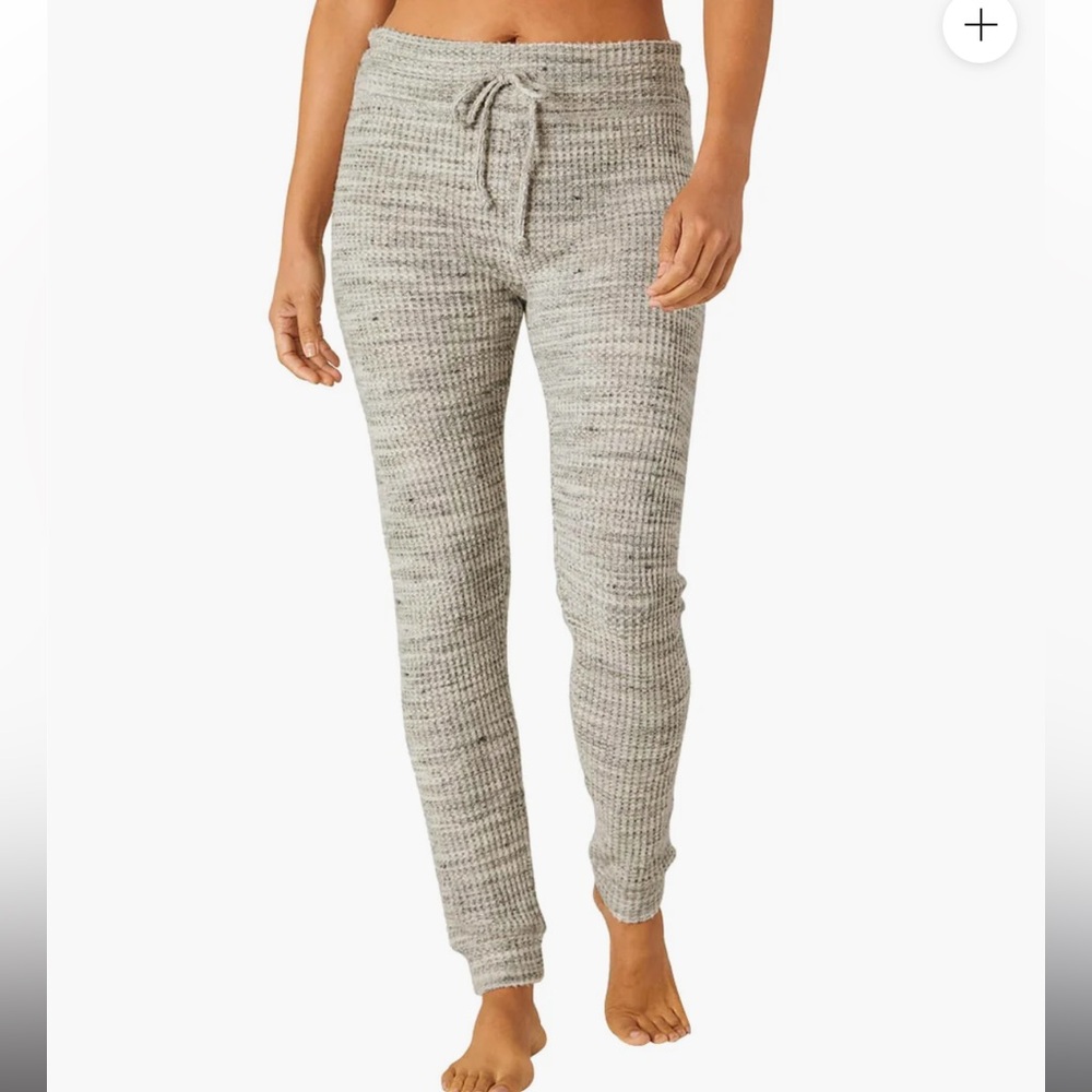 Beyond Yoga Waffle Knit Joggers in Gray